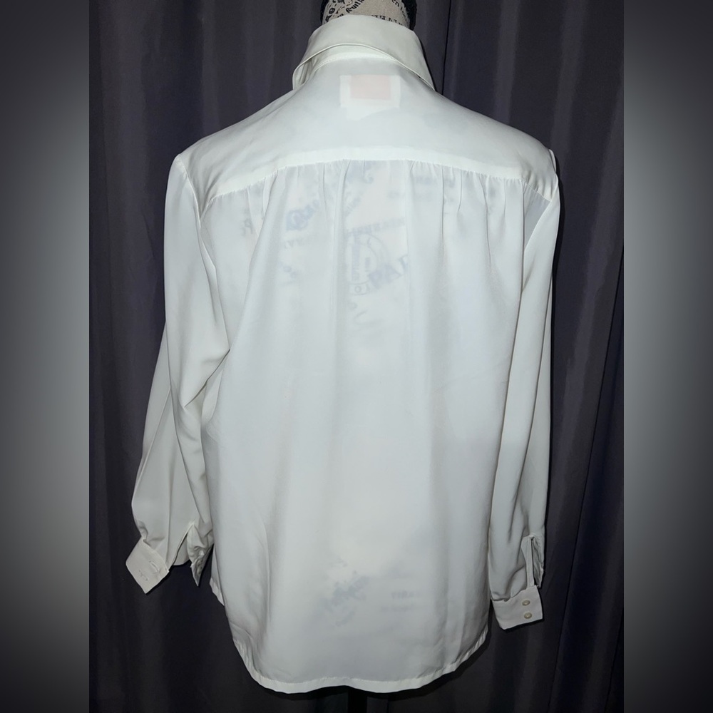 Pendleton Country Sophisticates VTG Made in USA White Cream Top Size 10 - Picture 4 of 8